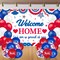 Welcome Home Banner Military - Red White Blue Welcome Home Decorations We Are So Proud of You Banner Backdrop &18 PCs Balloons for Army Returning Homecoming Party